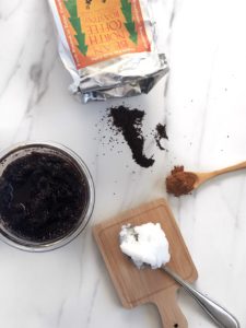 DIY coffee scrub with bean north coffee