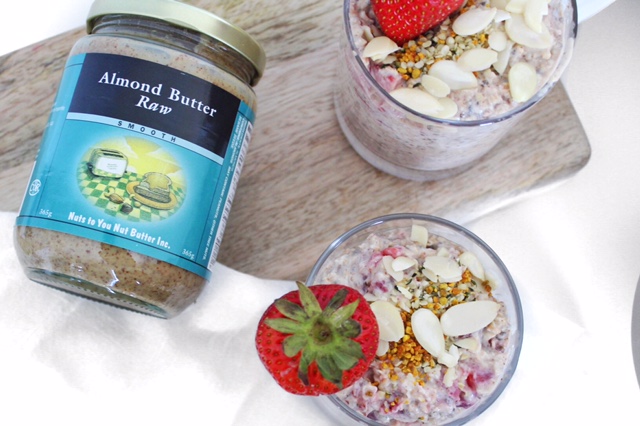 overnight oats almond butter