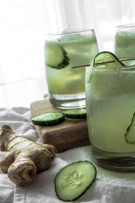 cucumber gin fizz st pattys day