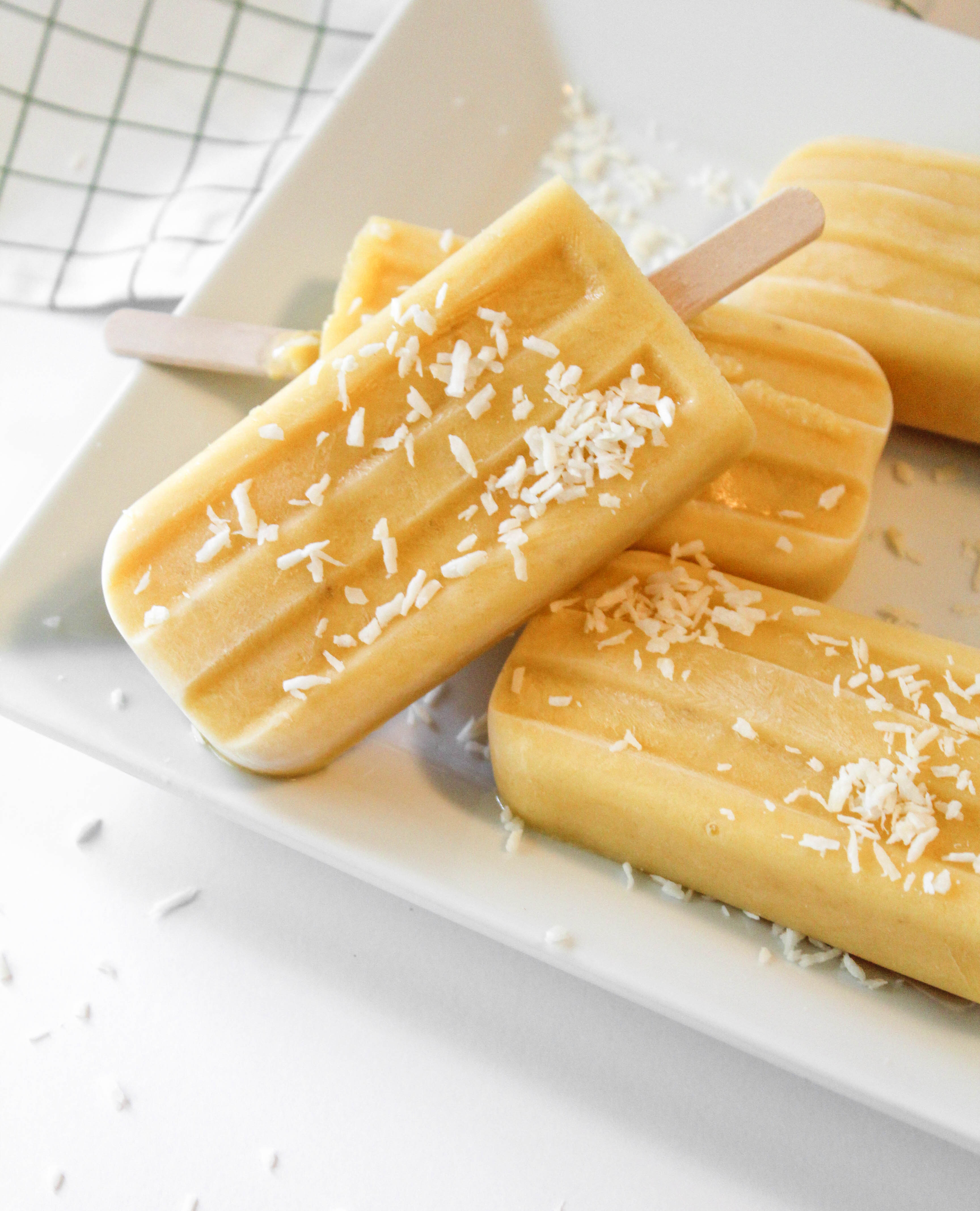 Mango Coconut Popsicles